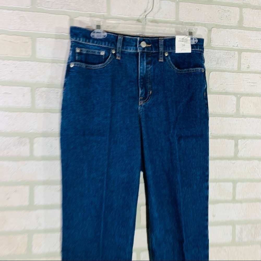 J. Crew NWT High Rise 90’s Classic Straight Leg Jeans Copper Square Wash… - Picture 6 of 12